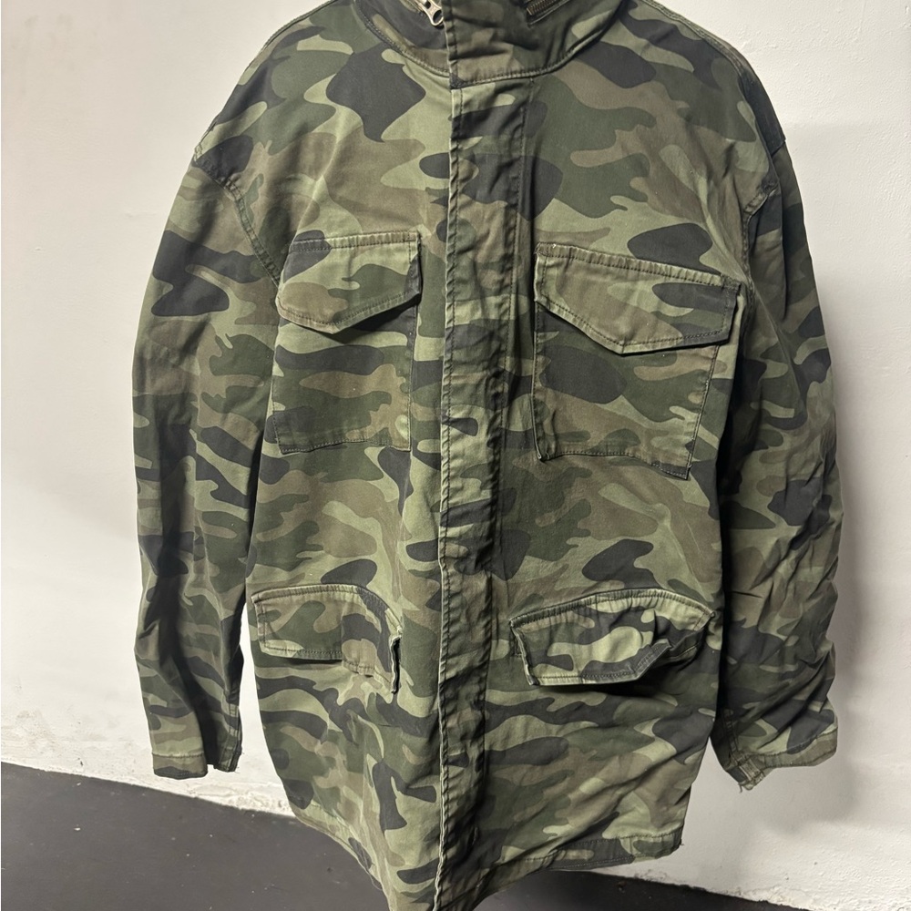 George Men's Green Camouflage Field Jacket